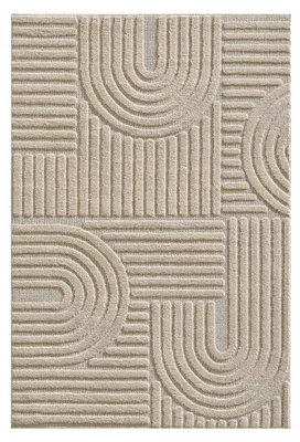 Produktbild von Wohnzimmerteppich geometrisches Reliefmuster, modern und elegant, NOOR