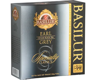 Zdjęcie produktu dla Basilur EARL GREY herbata czarna BERGAMOTKA - 100x2g