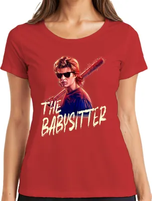 Produktbild von The Babysitter Slasher Sonnenbrille Stachelkeule 80s Steve Harrington Damen T-Shirt, Rot, L