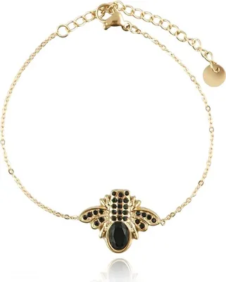 Produktbild von armband aus 14k vergoldetem Chirurgenstahl BST1478