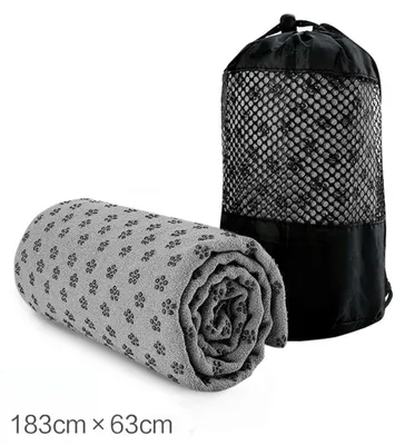 Zdjęcie produktu dla Omgoods - Ręcznik do jogi z mikrofibry, idealny do gorącej jogi - 183x63 cm, antypoślizgowy i oddychający