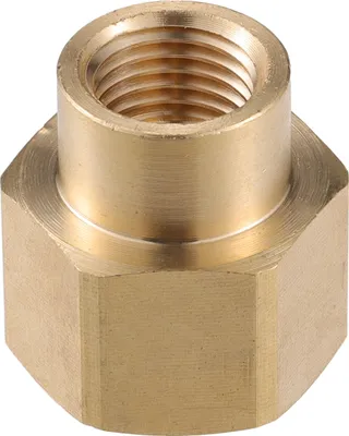 Produktbild von Hochdruckreiniger-Anschluss, M22x1.5 weiblich zu M14x1.5 weiblich Adapter aus Messing Schraubenschlauchanschluss Universal für Hochdruckreiniger Schnellverschluss Messing Kupferton