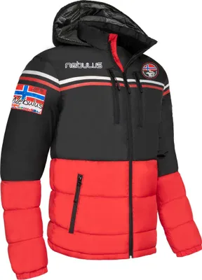 Produktbild von Nebulus Skijacke BLOCKY Herren, Outdoorjacken , Funktionsjacke , P5022 - Herren, schwarz-rot, XL