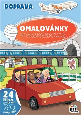 Zdjęcie produktu dla Kolorowanki A4 z naklejkami Transport
