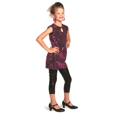 Produktbild von Jurk Pailletten Meisje Roze 152