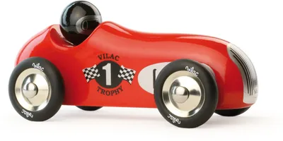 Produktbild von Retro-Sportwagen aus Holz – Rot