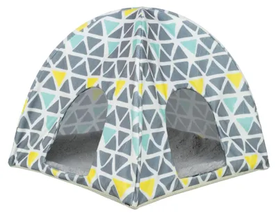 Produktbild von Wigwam Sunny für Meerschweinchen und Zwergkaninchen, 37 × 35 × 37 cm, bunt/grau