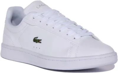 Produktbild von Lacoste Carnaby Pro BL23 1 Frauen Schnürung Leder Smarte Turnschuhe Weiß Weiß – 5,5 UK - 39 EU - 7,5 US / Weiss weiss