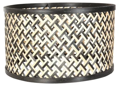 Obrázek produktu pro Stínidlo - černá - Lampenkappen - bambus dřevo - Ø 30cm - E27 - K7396BS - Steinhauer