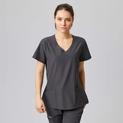Produktbild von Sportsline Damen Kasack, graphit, XL : XL : graphit : 94% Recycling-Polyester 6% Elasthan