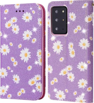 Produktbild von König Design Hülle kompatibel mit Samsung Galaxy Note 20 Ultra Kunstleder Handyhülle - Handy Case Violett