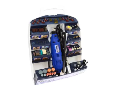 Zdjęcie produktu dla GEKO Mini szlifierka prosta 270W z akcesoriami 300szt G81220