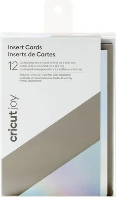 Produktbild von Cricut Joy Insert Cards, Standard-Grußkarte, Herzlichen Glückwunsch, Mehrfarbig, Papier, 12 Stück(e)
