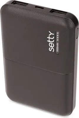 Produktbild von SETTY czarny powerbank 5000 mAh 5V GSM043159