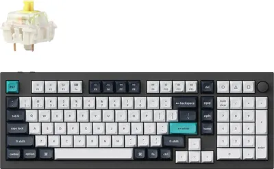 Immagine prodotto di Tastiera meccanica Keychron Q5 Max QMK Carbon Black - Gateron Jupiter Banana