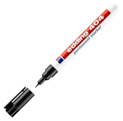 Obrázek produktu pro Edding 404, Černá, Kuličkový hrot, Černá, Bílá, Plast, 0,75 mm, 0,75 mm