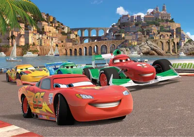 Produktbild von Disney 0 Cars Rot, Blau und Grün - 600967 - 2,52 x 1,82 m