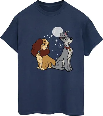 Produktbild von Disney - "Lady And The Tramp" T-Shirt für Damen BI30742 (M) (Marineblau)