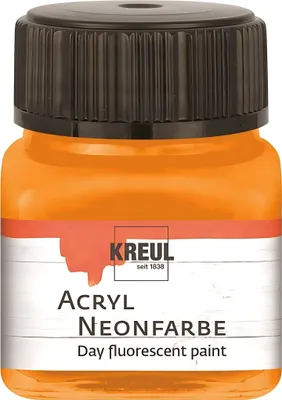 Produktbild von KREUL Acryl Neonfarbe im Glas neonorange 20 ml