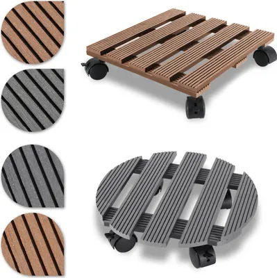 Obrázok produktu pre Jopassy rastlinný valec do 80 kg WPC 30 x 30 x 7,5 cm okrúhly hnedý