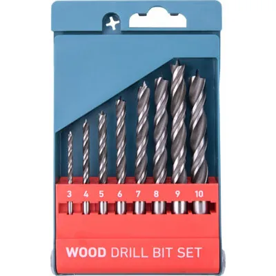 Obrázok produktu pre Vrták do dreva Extol Premium (8801221) Vrták do dreva, sada 8 kusov, O 3-4-5-6-7-8-9-10 mm, CrV