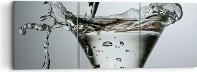 Produktbild von Bild auf Leinwand - Leinwandbild - Glas Wasser Mineralwasser Blasen - 90x30cm - Wand Bild - Wanddeko - Leinwanddruck - Bilder - Kunstdruck - Wanddekoration - Leinwand bilder - Wandkunst - CA90x30-0388