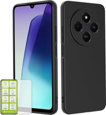 Obrázok produktu pre Silikónové puzdro TPU pre Xiaomi Redmi A4 5G – čierne + tvrdené sklo H9