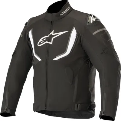 Produktbild von Alpinestars T-GP R v2 wasserdichte Motorrad Textiljacke, schwarz/weiß, S