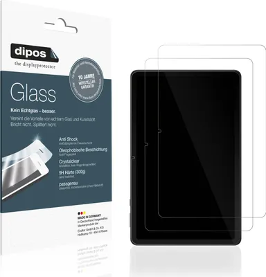 Produktbild von 2x Schutzfolie für Huawei MatePad SE - Anti-Shock 9H Folie dipos Glass