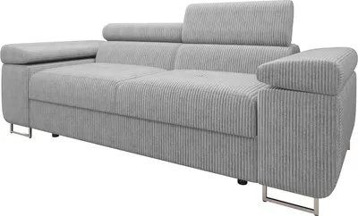 Zdjęcie produktu dla MIRJAN24 Sofa Torezio 2, kanapa z regulowanymi zagłówkami, 2-osobowa, do salonu, 198x102x70-90 cm (kolor: Poso 110)