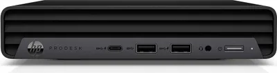 Produktbild von HP ProDesk 400 G6 - Mini Desktop - Core i5 10500T / 2.3 GHz - RAM 8 GB - SSD 256 GB - NVMe - UHD Graphics 630 - GigE - WLAN: Bluetooth 5.0, 802.11a/b/g/n/ac/ax - FreeDOS - Monitor: keiner - Tastatur: Deutsch - mit HP 2 Jahre Vor-Ort-Hardware-Support am nä