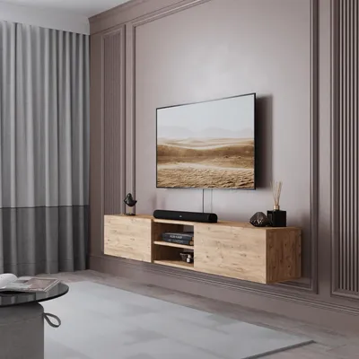 Produktbild von Waco TV Lowboard 180 cm, 2 Türen Wandmontage Modernes Design