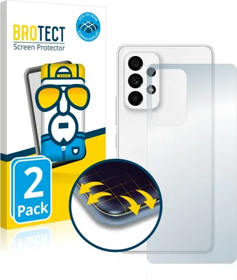 Produktbild von 2x BROTECT Fullscreen Schutzfolie für Samsung Galaxy A53 5G (Rückseite) Displayschutz Folie Fullcover Klar Transparent