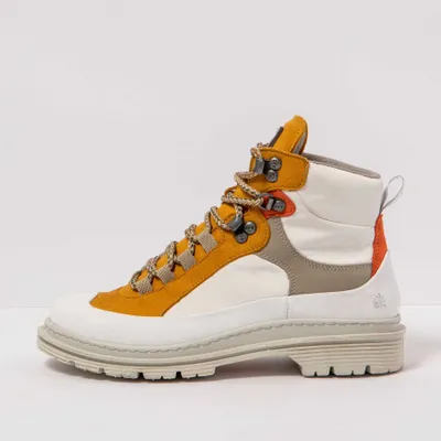 Produktbild von Art Stiefeletten Herren/Damen 1896 NYLON WHITE-MOSTAZA/ BIRMINGHAM Bunt