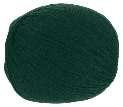 Image de Laine pour crochet, 100% laine pure, 100g, 280m, vert foncé