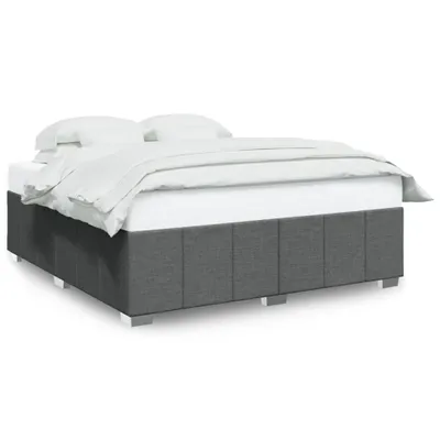 Obrázek produktu pro vidaXL Rám postele bez matrace tmavě šedý 200x200 cm látka