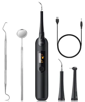 Produktbild von Elektrisches Zahnreinigungsgerät 11000 Vibrationen LED Licht 5 Stufen IPX6 wiederaufladbar 250mAh kabelloser Zahnsteinentferner für Zuhause