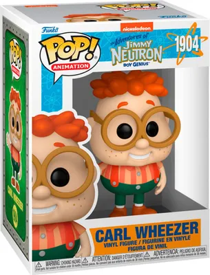 Produktbild von Funko Pop! Animation: Jimmy Neutron - Carl Wheezer - Vinyl-Sammelfigur - Geschenkidee - Offizielle Handelswaren - Spielzeug Für Kinder und Erwachsene