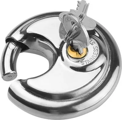 Produktbild von 105mm x 40mm abschließbare Überfalle [2er-Set] | Sicherheitsschloss mit 2 Schlüssel | Vorhängeschloss wetterfest - Edelstahl [rostfrei] | Auto Anhänger Kastenschloss | Schloss verschiedenschließend | Hängeschloss für Außenbereich