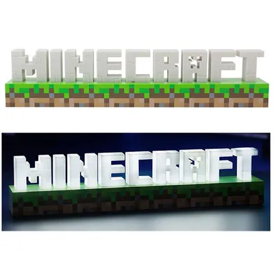 Obrázek produktu pro Paladone Stolní lampa Minecraft Logo 41 cm
