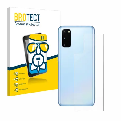 Produktbild von BROTECT Schutzglas für Samsung Galaxy S20 (Rückseite) Schutzfolie Panzer Folie Glas Display Schutz klar
