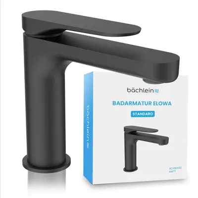 Produktbild von Bächlein - Design Badarmatur - Elowa Schwarz Matt