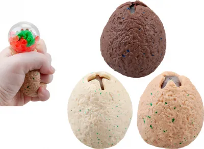 Produktbild von Squishy Dinosaurier Ei mit Dino Anti Stress Ball 1 Stück