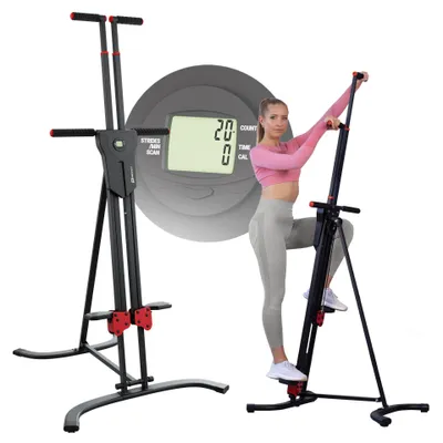 Produktbild von Hop-Sport 2in1 Stepper & Vertical Climber - klappbar und verstellbar, Klettermaschine, Kletterbewegungen für Ganzkörpertraining