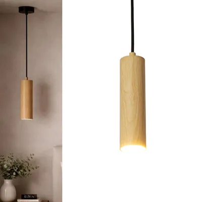 Produktbild von Moderne minimalistische Pendelleuchte aus Aluminiumrohr, 20 cm, mit GU10-Fassung, höhenverstellbar „LAON“ 18,95 € (inkl. MwSt.)
