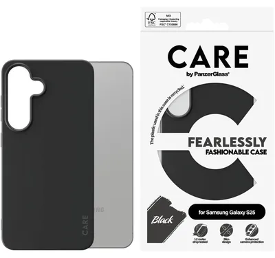 Produktbild von PanzerGlass CARE™ by ® Case Schwarz Samsung Galaxy S25, Cover, Samsung, Samsung - Galaxy S25, Schwarz