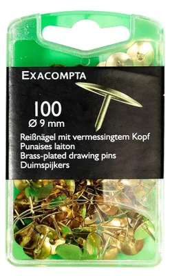 Image de Exacompta 14741E Pointes à dessin en laiton 9 mm, lot de 10