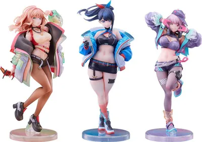 Produktbild von Gridman Universe PVC Statuen 3er-Pack 1/7 Rikka Takarada, Akane Shinjo, Yume Minami: Dreamy Divas Ver.