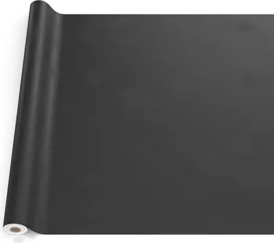 Produktbild von Tischdecke Textil-Optik UNI Schwarz 2000x140cm Schnittkante Wachstuch abwaschbar