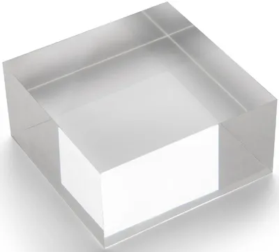 Produktbild von Acryl-Block 100x50x100mm transparent Packung mit 10 Stück